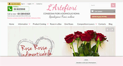 Desktop Screenshot of lartefiori.it